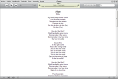 Imagen Lyrics Plugin for iTunes 0.4