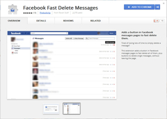 Image Facebook Fast Delete Messages (Chrome) 0.3