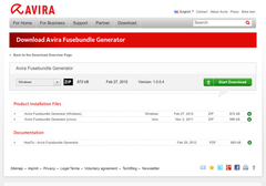 Imagen Avira Fusebundle Generator 1.0.0.7-2