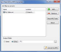 Imagen AVI to MP3 Converter 1.0