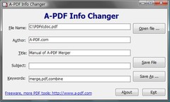 Imagen A-PDF INFO Changer 2.0