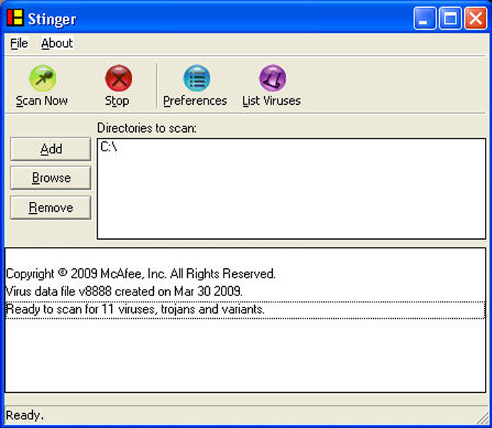 mcafee stinger 2007