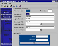 Imagen Applet Web Password 2.02