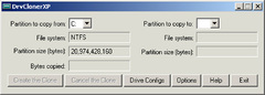 Image DrvClonerXP 2.1