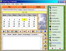 Imagen ClickTray Calendar 2.58h