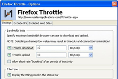 Imagen Firefox Throttle 1.03