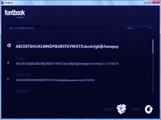 Imagen FontBook 0.1