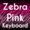 Zebra Pink Keyboard